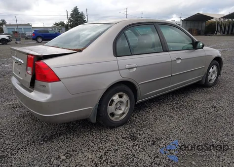 2003 Honda Civic Hybrid from USA, damaged, VIN JHMES95683S023017